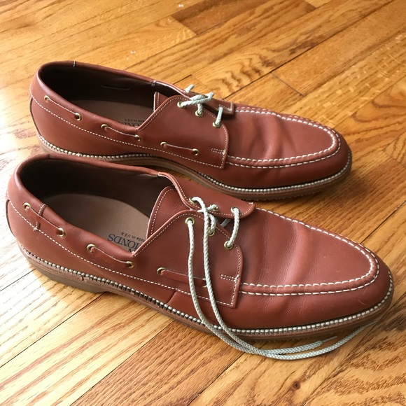 Allen Edmonds 15a Tan Deck Shoes 